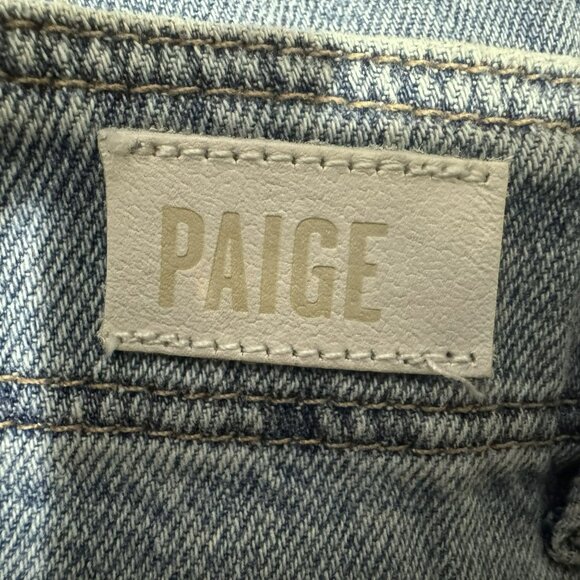 Paige Womens Bella Pleated Trouser Denim Hi Rise  Jeans In Lordyn Sz 34 (40) NEW - Picture 5 of 12